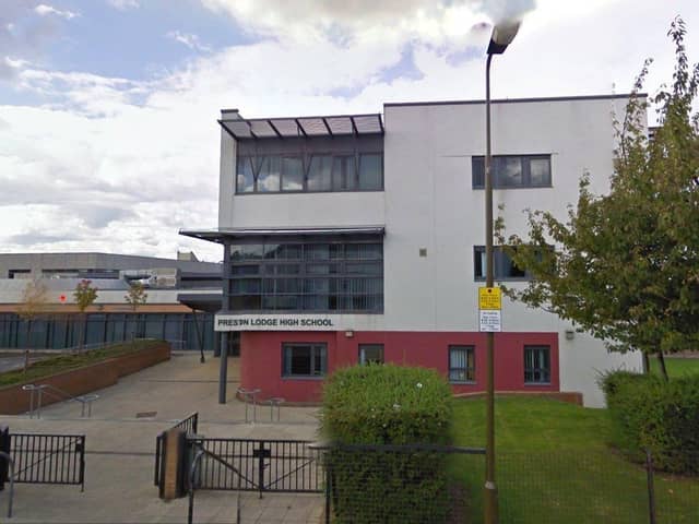 Preston Lodge High School in Prestonpans has closed 23 of its 71 classrooms because of RAAC.  Picture: Google Streetview