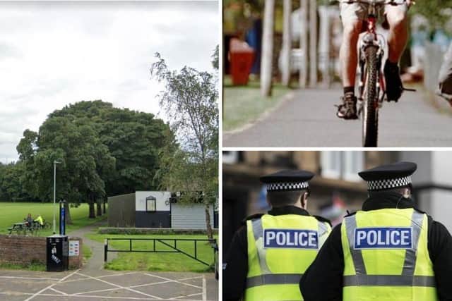 Police have received two reports this month of wire being tied across the Newcraighall public park cycle track.