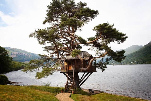 The Lodge at Loch Goil treehouse