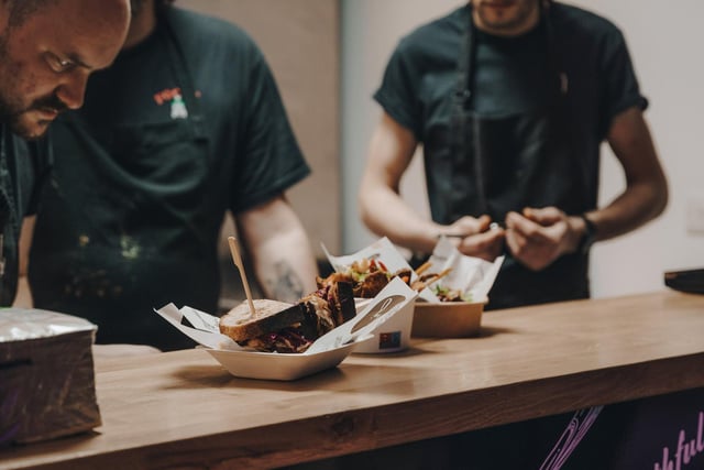 Chefs can be seen rustling up culinary delights at Edinburgh Street Food.