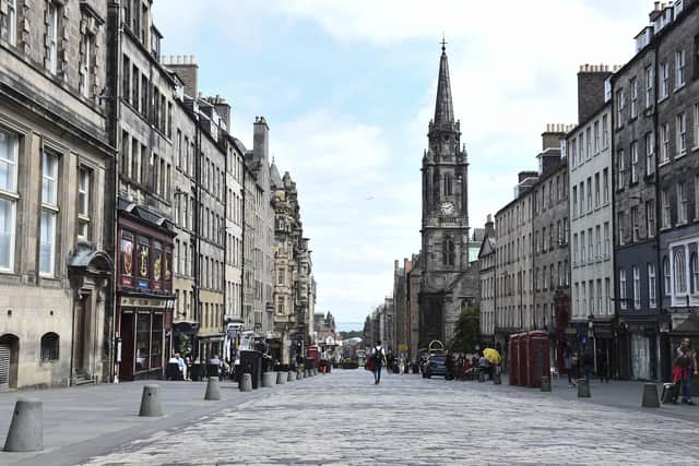 An empty Royal Mile during what would normally be the city's peak tourism season last summer. Picture: Lisa Ferguson