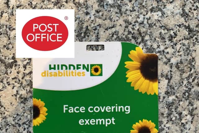 The Post Office refused entry to a man despite his medical exemption card.