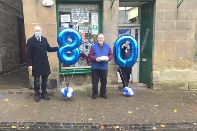 Bill Laird gets big 80th birthday surprise from Balerno local community