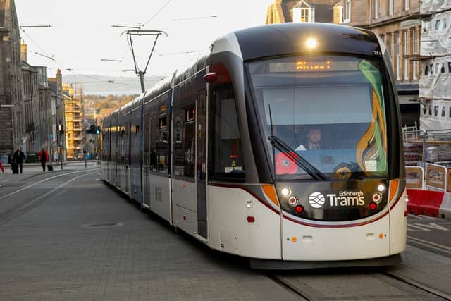 Edinburgh's trams are still carrying under-22s for free, but it is not clear whether it can continue once the line to Newhaven opens.  Picture: Scott Louden
