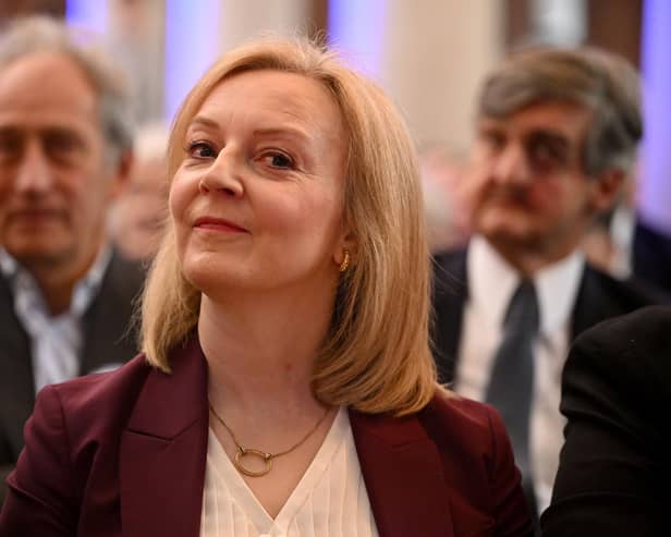 Former British Prime Minister Liz Truss attends the 'Popular Conservatives' conference on February 6, 2024 in London (Photo by Leon Neal/Getty Images)