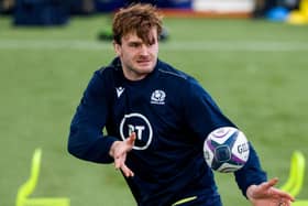 Richie Gray trains with Scotland at the Oriam. Picture: Craig Williamson/SNS