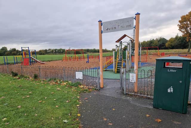 The attack took place at the playpark in Sighthill Park just after 9pm on Wednesday, October 18.