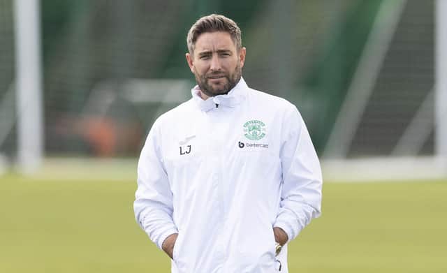 Hibs boss Lee Johnson will be looking to make it three league wins on the bounce. Picture: SNS