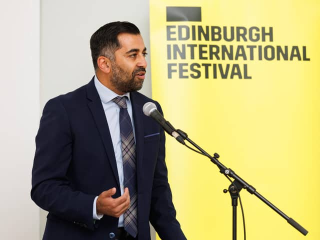 First Minister Humza Yousaf at the Edinburgh International Festival's headquarters - Scottish Government has been accused by Festival executive director Francesca Hegyi of ignoring the arts sector.