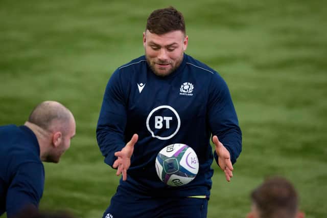 Rory Sutherland training with the Scotland squad at Oriam. Picture: Craig Williamson/SNS