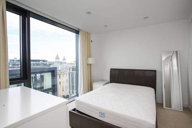 The double sized bedroom also has the Castle view and benefits from a large built-in wardrobe.