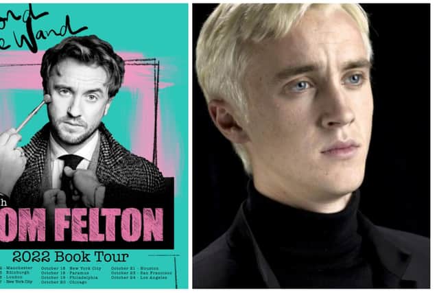 Tom Felton, who played Draco Malfoy in Harry Potter films, comes to Edinburgh's Assembly Rooms on Thursday, October 13.