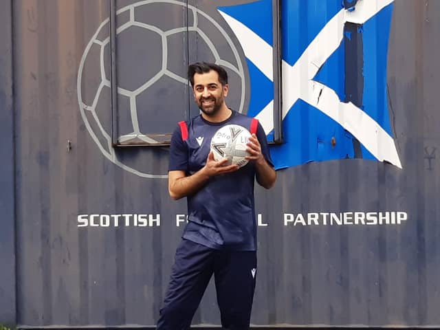 Humza Yousaf says he wants to  harness the power of football to benefit communities across Scotland.