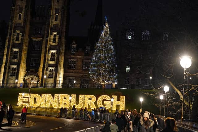It is expected to be cold but dry for the Hogmanay New Year celebrations in Edinburgh. Picture by PA.