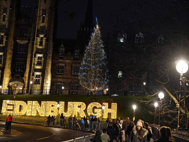 It is expected to be cold but dry for the Hogmanay New Year celebrations in Edinburgh. Picture by PA.
