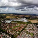 Aerial shot of Midlothian.