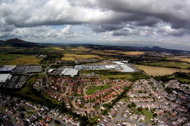Aerial shot of Midlothian.