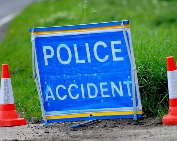Ferry Road in Edinburgh is partially blocked due to a crash