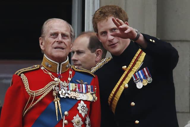 Prince Harry pays tribute to his grandfather Prince Philip.