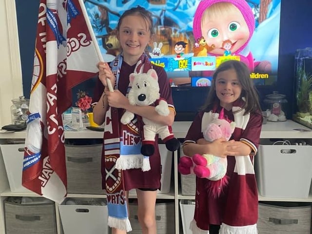 "My girls all ready for the cup final - 'mon the Jambos!"
Pic: Vickie Robinson