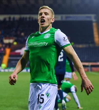 Greg Docherty is pictured after the Ladbrokes Premiership match between Kilmarnock and Hibernian at Rugby Park on February 16, 2020. (Photo by Gary Hutchison / SNS Group)