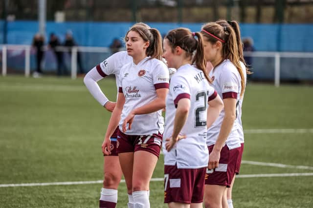 Hearts first game SWPL post-split is away to Partick Thistle. Credit: David Mollison