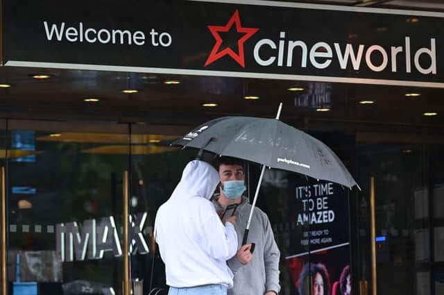 Cinemas are expected to reopen in Scotland on May 17 (Photo by JUSTIN TALLIS/AFP via Getty Images).