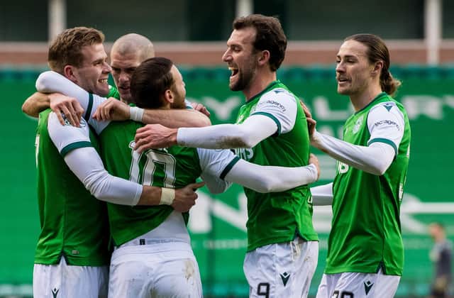 Hibs are on track to finish third, according to the latest projections