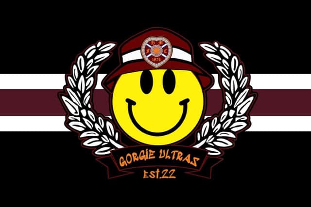 The Gorgie Ultras use their own logo on their clothing merchandise.