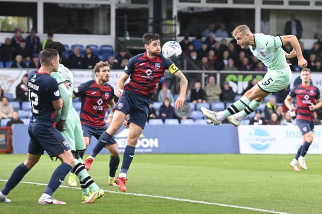 Hibs in action against Ross County at the Global Energy Stadium last weekend