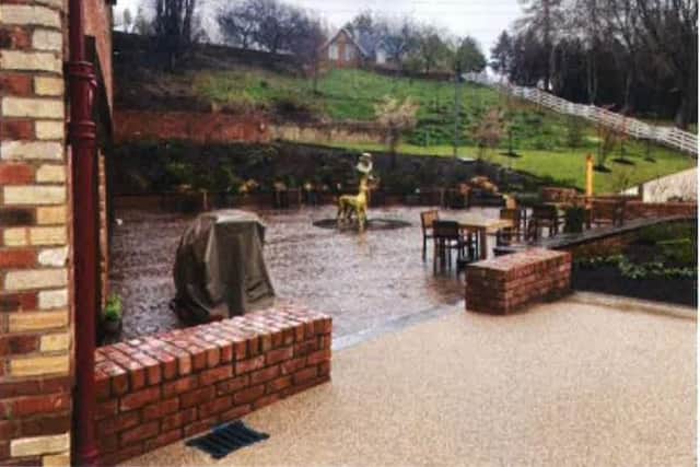 The outdoor area at Glenkinchie Distillery, in East Lothian.