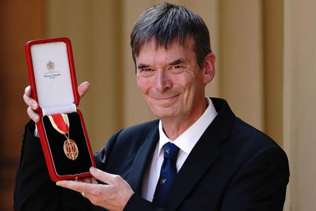 Sir Ian Rankin, creator of Detective Inspector John Rebus,  was knighted for services to literature and charity, during an investiture ceremony at Buckingham Palace, London. (Photo: Victoria Jones/PA Wire)