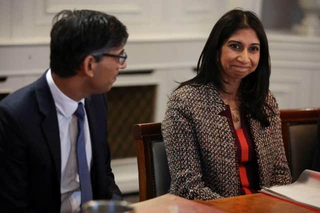 Rishi Sunak and Suella Braverman’s Illegal Migration Bill is back in Parliament. Credit: Getty Images