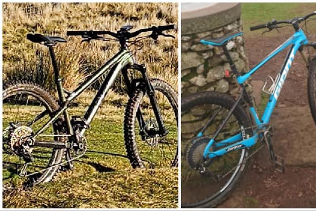 Police are appealing for information after two bicycles were stolen in Edinburgh - one of which holds a 'great deal of sentimental value' to the family.