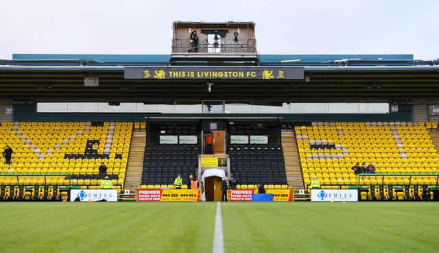 A general view of the Tony Macaroni Arena ahead of Hibs' last trip to face Livingston