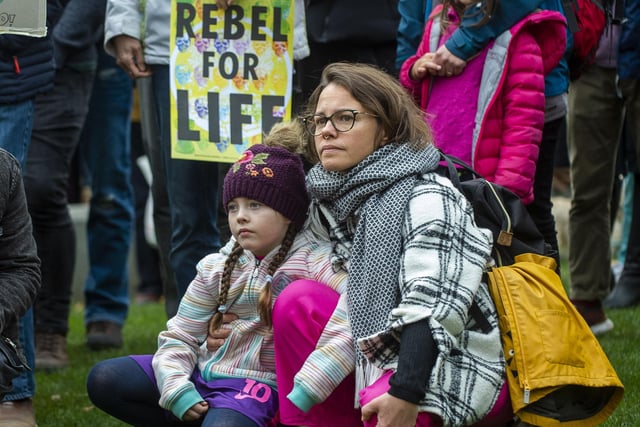 The family friendly march was organised by a range of climate and environmental groups.