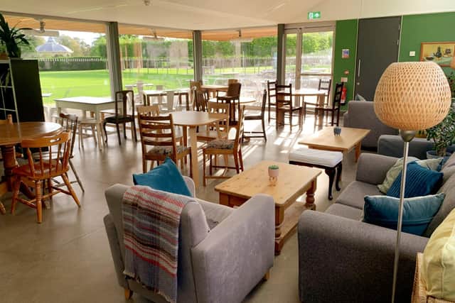 The Four Square Park Cafe at Saughton Park in Edinburgh is now open.