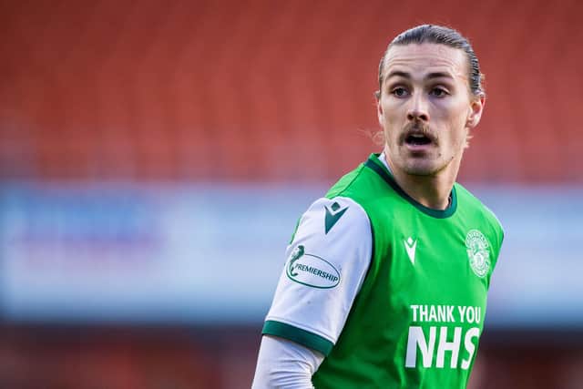 Jackson Irvine has played six times for Hibs since signing last month.