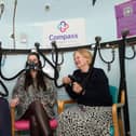 Compass Oxygen Chamber - Nancy Campbell (CEO), Jemma Fegan (Engagement Officer and a client), Charlotte Encombe (Chair)
