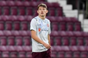 Cammy Logan is on loan at Cove Rangers from Hearts.