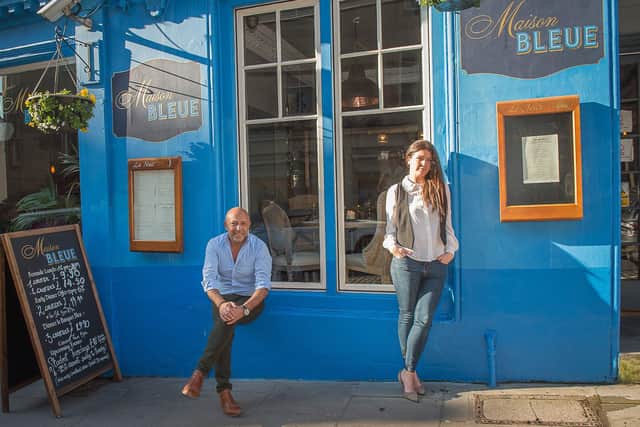 Dean and Layla Gassabi at Maison Bleue Le Bistrot