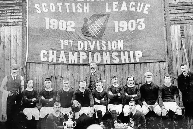 The Hibs title-winning team of 1902/03