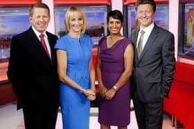 BBC undated file handout photo of BBC Breakfast presenters (left to right) Bill Turnbull, Louise Minchin, Naga Munchetty and Charlie Stayt. Mr Turnbull has died at the age of 66, his family has said. Issue date: Thursday September 1, 2022.