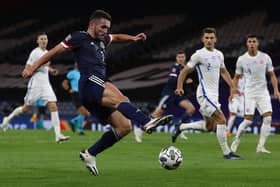 John McGinn controls the ball during the UEFA Nations League match between Scotland and Slovakia at Hampden (Picture: Ian MacNicol/Getty Images)