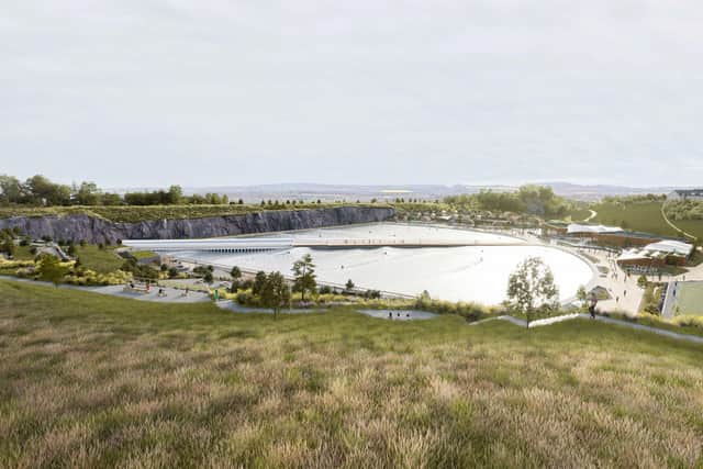 The £55m landmark development will include the country’s first inland surfing destination.