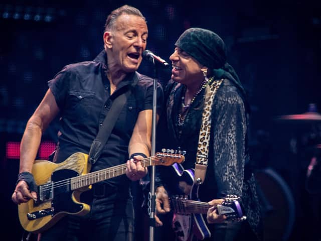 Bruce Springsteen and Steven Van Zandt perform with The E Street Band in Amsterdam on Thursday last week (Picture: Paul Bergen/ANP/via Getty Images)