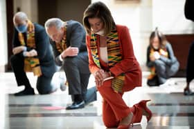 House and State Democrats knelt for almost nine minutes in honour of 46-year-old Floyd