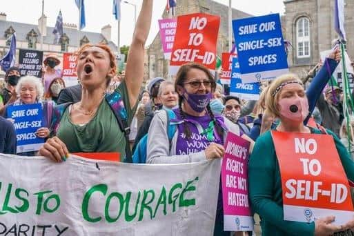 For Women Scotland have organised the protest in Edinburgh