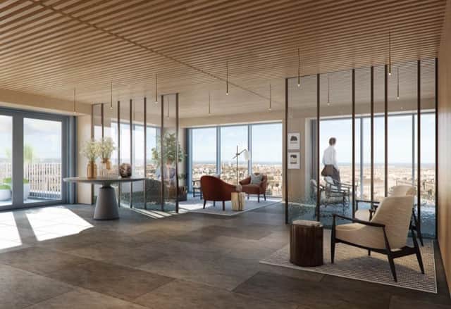 Floor to ceiling glazing will offer incredible views over the city