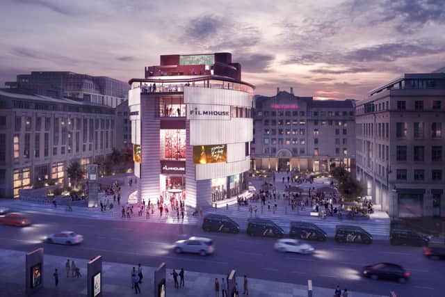 An artist's impression of the proposed new home for the Filmouse and the Edinburgh International Film Festival in Festival Square (Picture: Richard Murphy Architects)